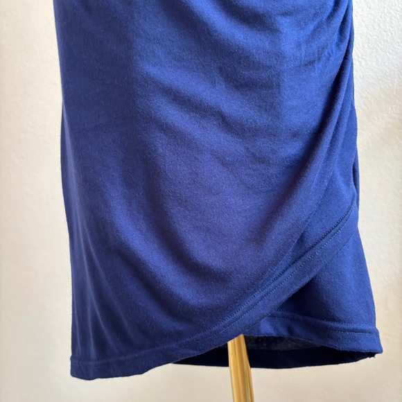 BTFBM‎ Size S Ruched Bodycon Dress Sleeveless Tank Style Navy Blue Mini Casual - Picture 10 of 16